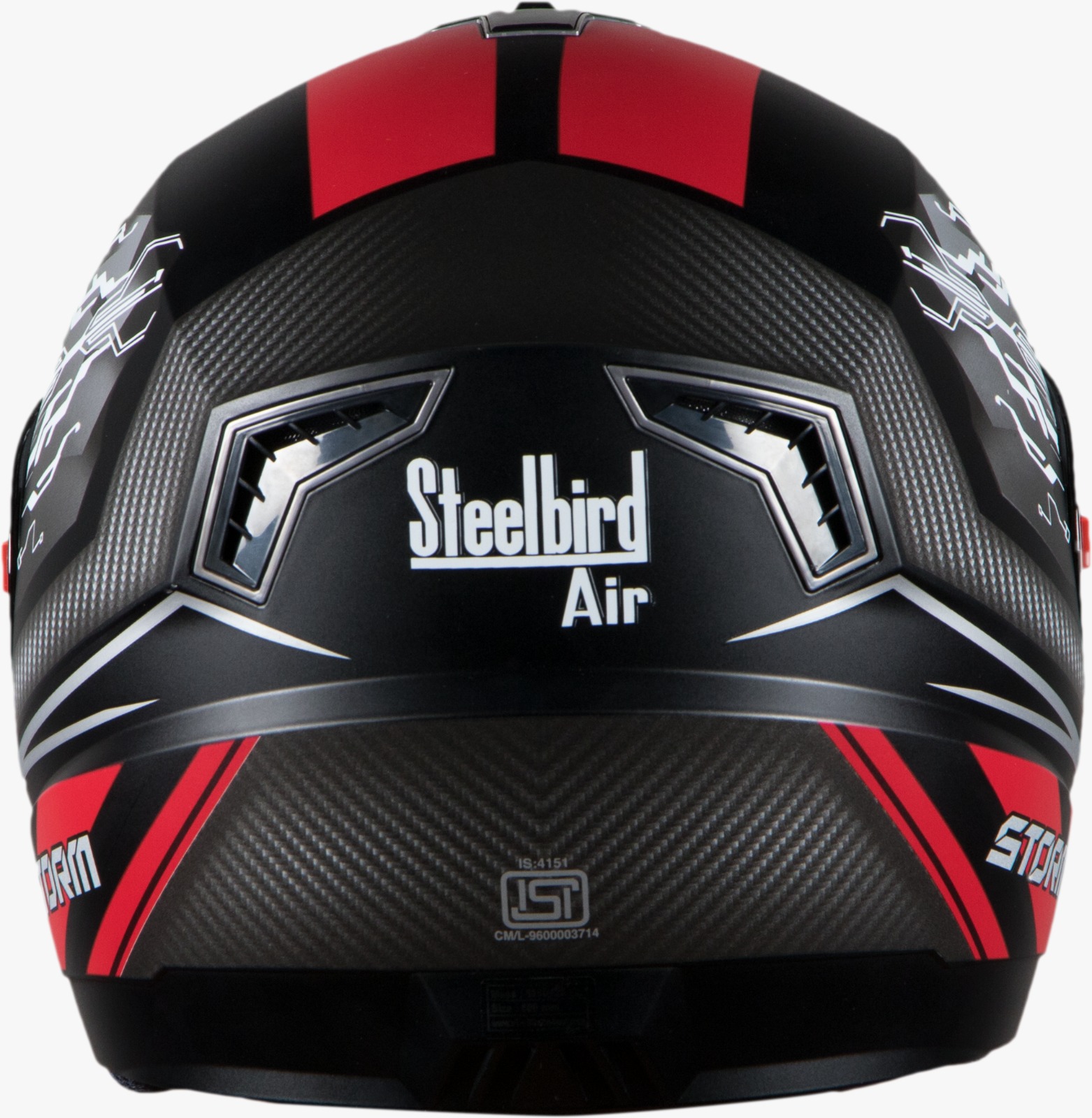 SBA-1 Storm Glossy Black With Red